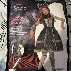 Spirit Black and White Gothic Doll Halloween Costume